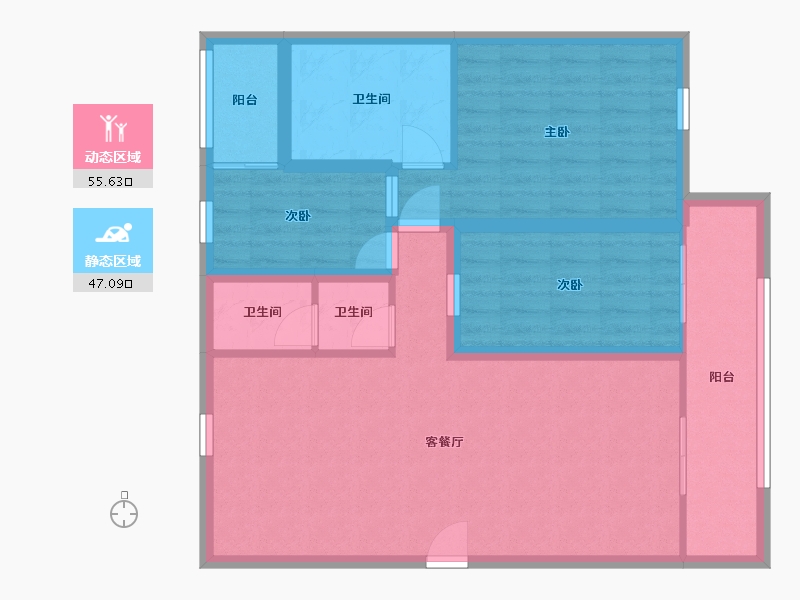 广东省-深圳市-中粮鸿云-91.76-户型库-动静分区