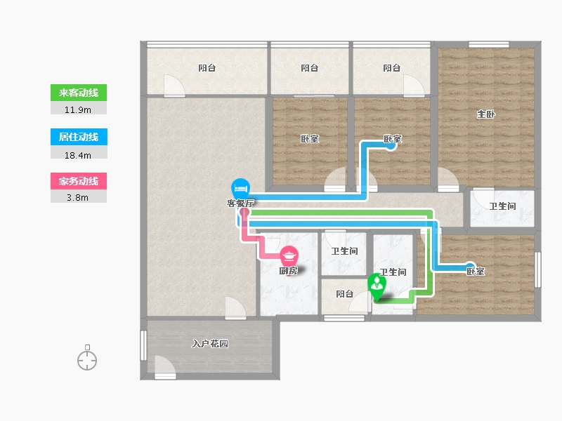 广东省-深圳市-兴华路2号(星航华府)-140.07-户型库-动静线