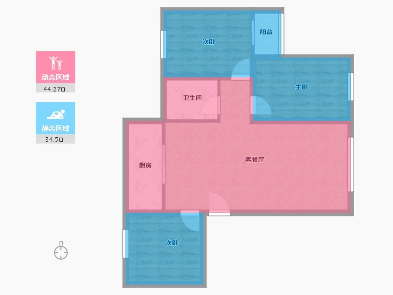 广东省-深圳市-时代骄子大厦-70.38-户型库-动静分区