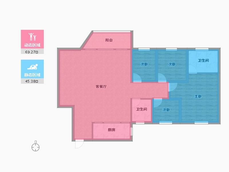 广东省-深圳市-文峰华庭-103.20-户型库-动静分区