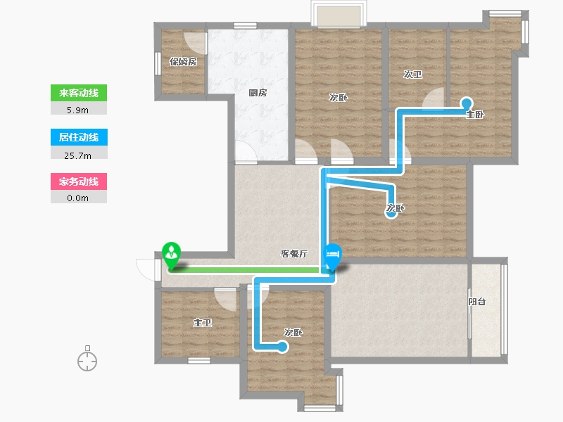 广东省-深圳市-美庐锦园-132.80-户型库-动静线