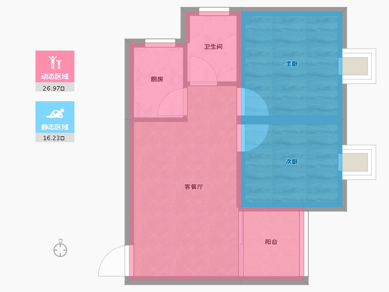 广东省-深圳市-汇宾广场-37.82-户型库-动静分区