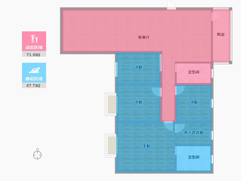 广东省-深圳市-星海名城(六期)-126.09-户型库-动静分区