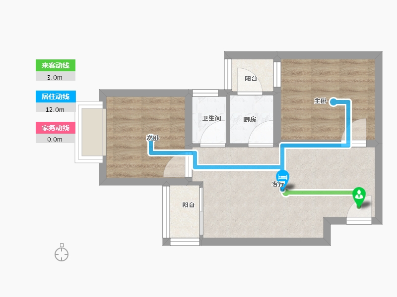 广东省-深圳市-康佳苑-43.20-户型库-动静线