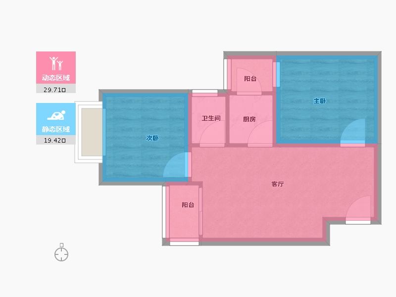 广东省-深圳市-康佳苑-43.20-户型库-动静分区