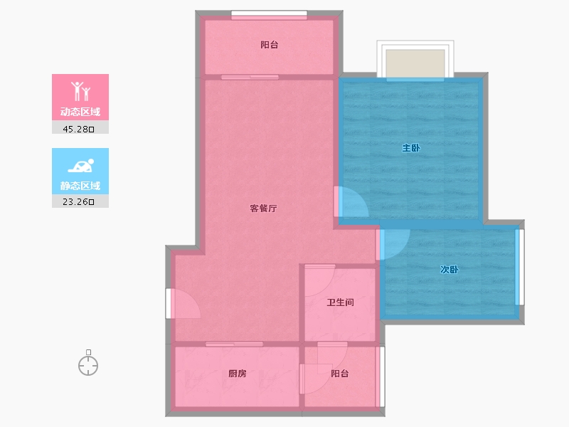 广东省-深圳市-荔雅居-61.22-户型库-动静分区