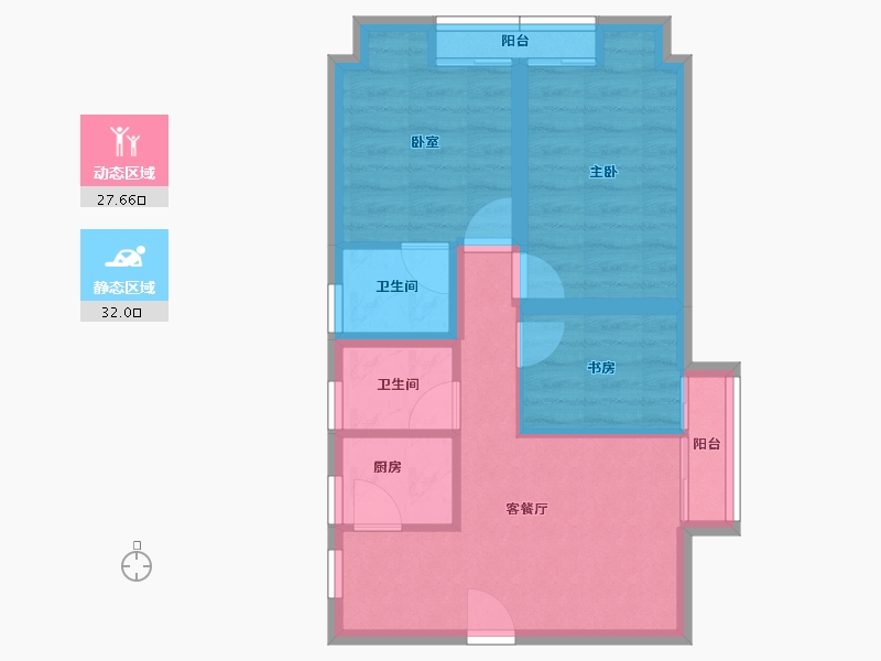 广东省-深圳市-钜建大厦-52.34-户型库-动静分区