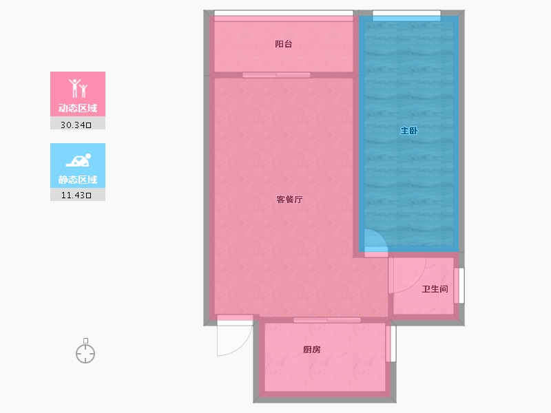 广东省-深圳市-缤纷时代家园-36.73-户型库-动静分区