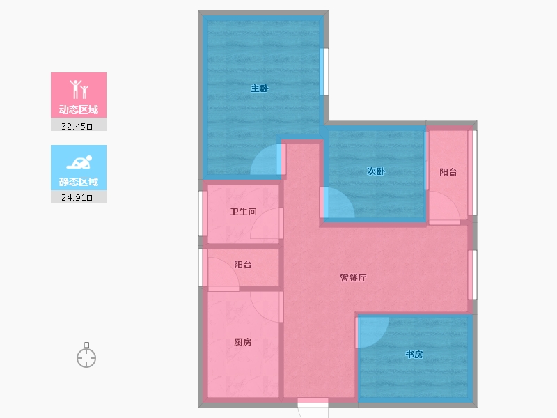 广东省-深圳市-云海天城-50.44-户型库-动静分区