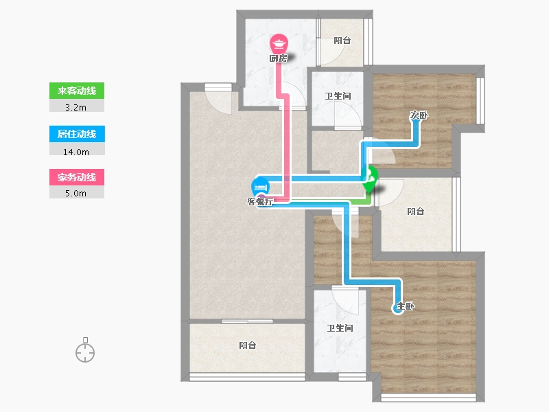 广东省-深圳市-润科华府-70.89-户型库-动静线