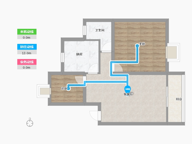 广东省-深圳市-马家龙方卉园-56.00-户型库-动静线