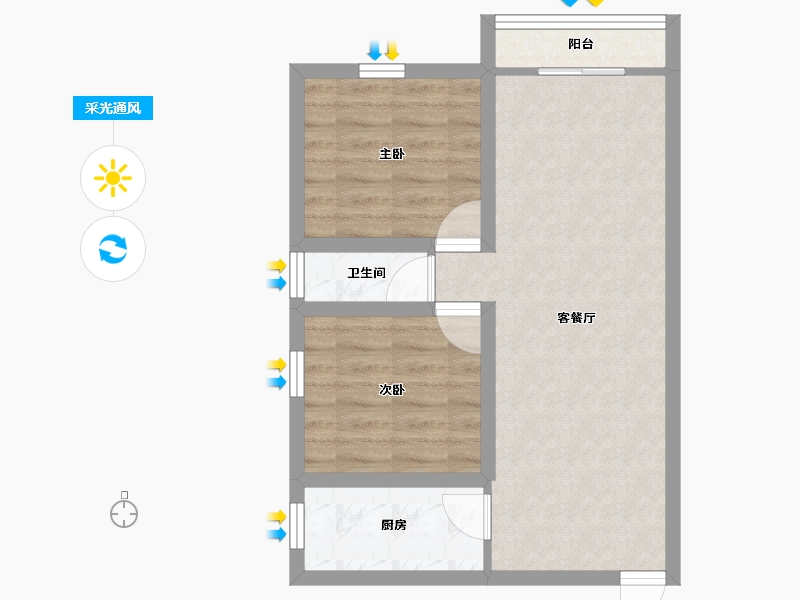 广东省-深圳市-风格名苑-52.42-户型库-采光通风