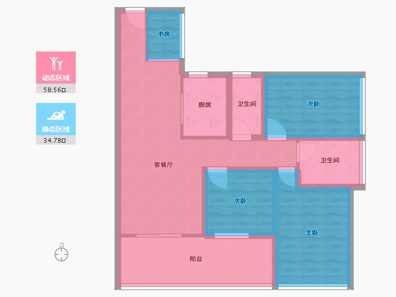 广东省-深圳市-西城丰和家园-81.94-户型库-动静分区