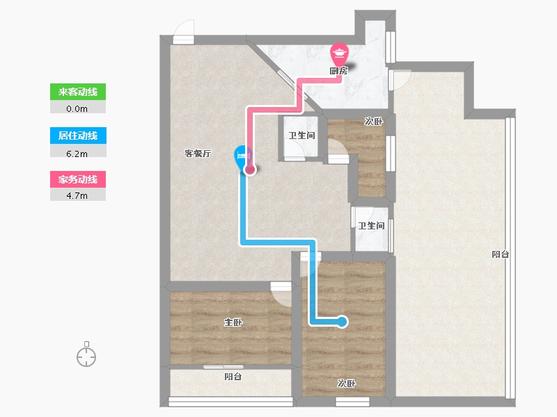 广东省-深圳市-欧景城-67.20-户型库-动静线