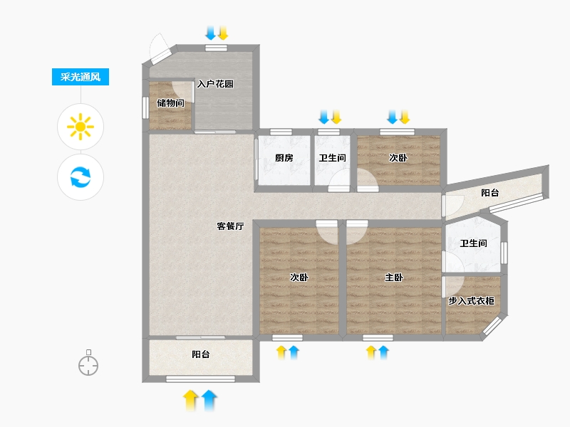 广东省-深圳市-名家富居-99.05-户型库-采光通风