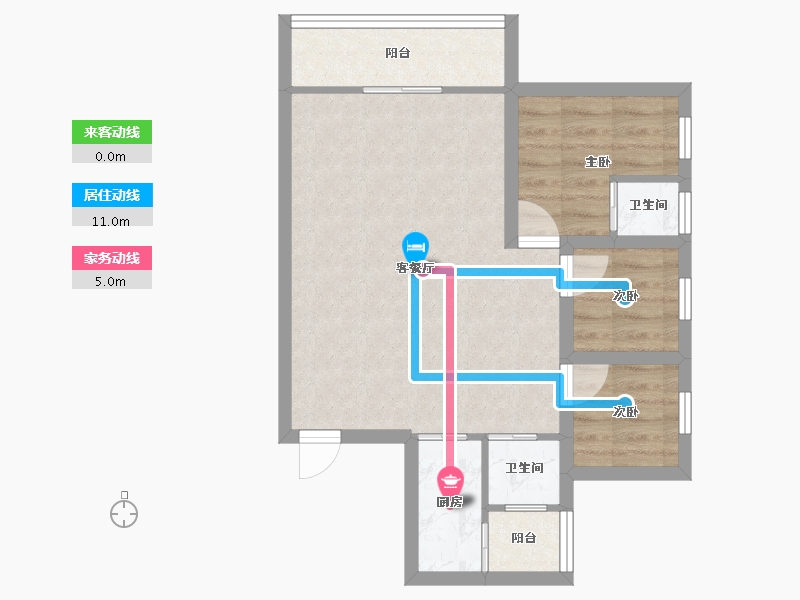 广东省-深圳市-鸿洲新都-57.92-户型库-动静线