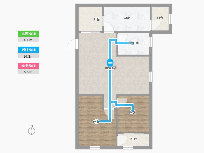 广东省-深圳市-南景苑大厦-58.39-户型库-动静线