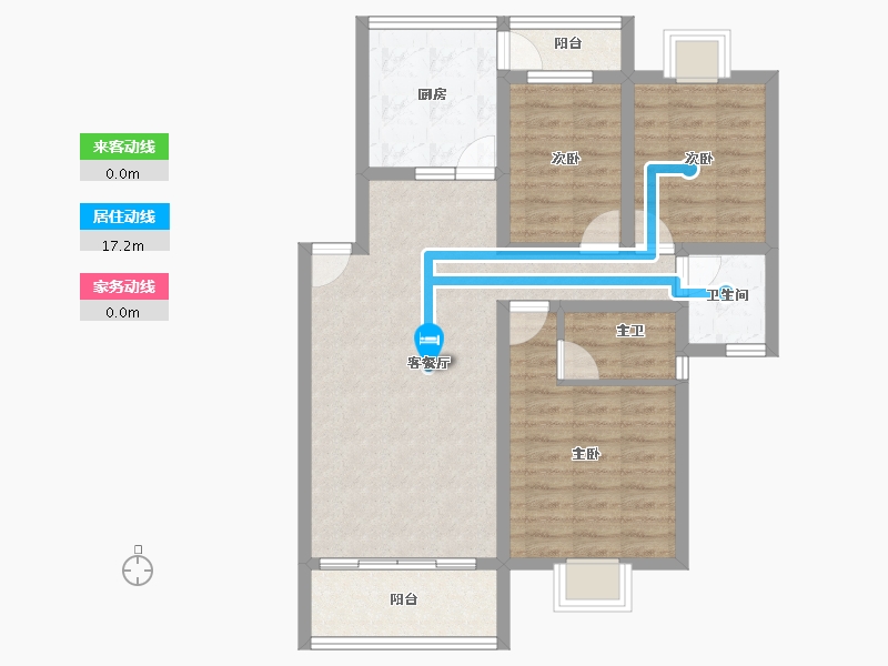 广东省-深圳市-龙福苑-81.59-户型库-动静线