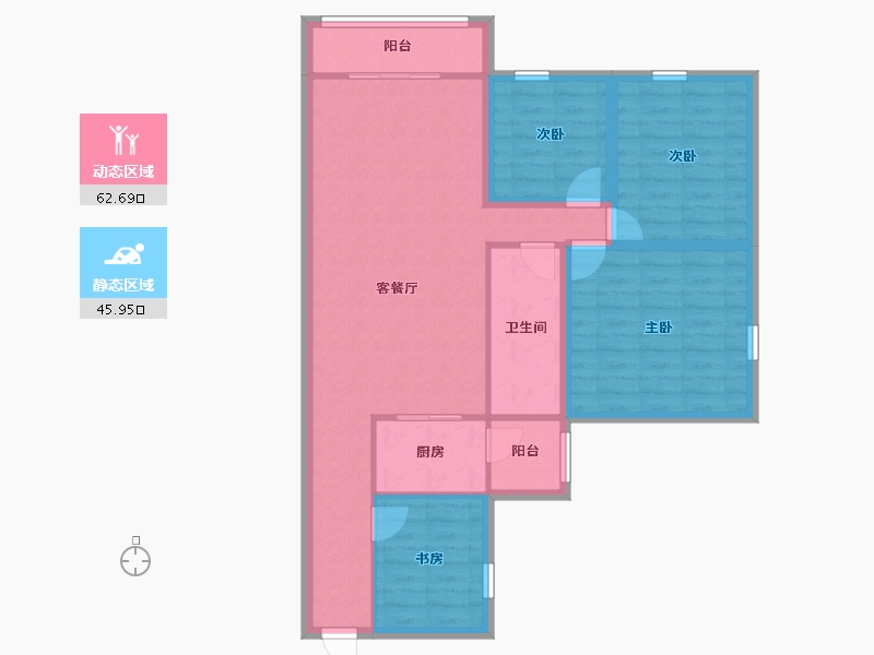 广东省-深圳市-名居绿海名居-97.56-户型库-动静分区