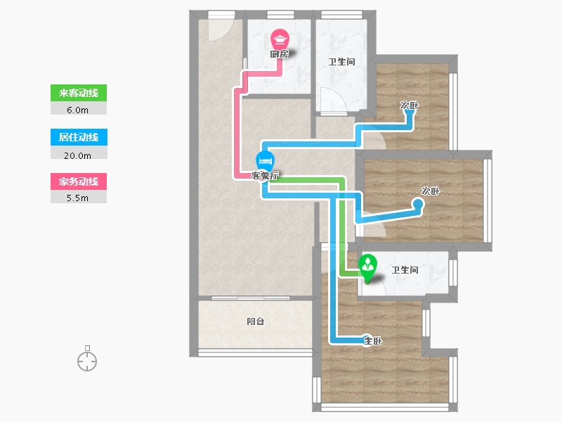 广东省-深圳市-桑泰水木丹华园-70.78-户型库-动静线