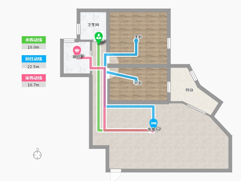 广东省-深圳市-京光海景花园-87.17-户型库-动静线