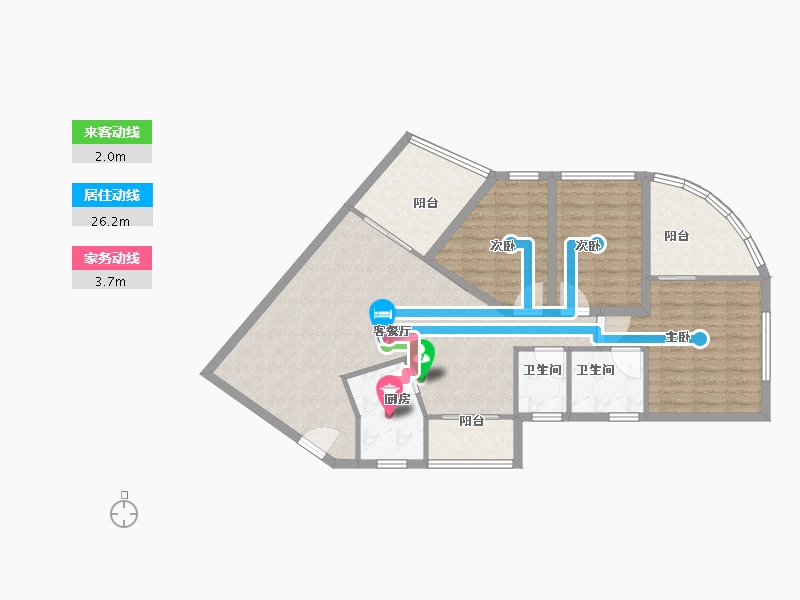 广东省-深圳市-锦绣花园四期-96.00-户型库-动静线