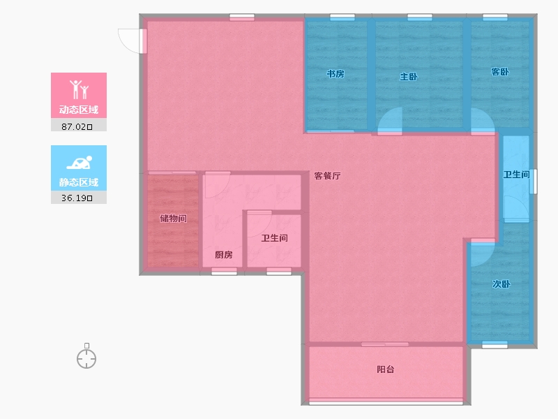 广东省-深圳市-桑泰丹华一期-111.00-户型库-动静分区