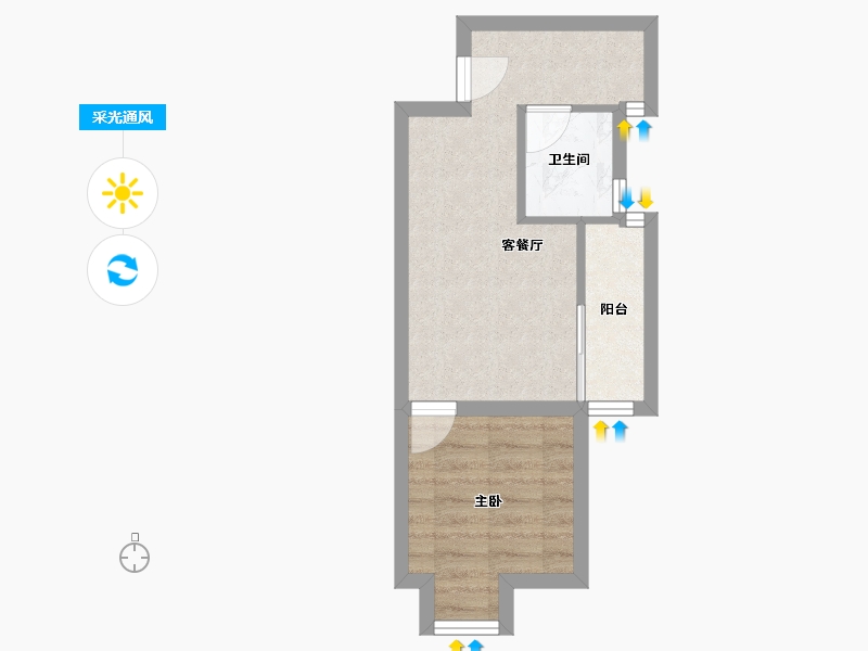 广东省-深圳市-时代骄子大厦-33.40-户型库-采光通风