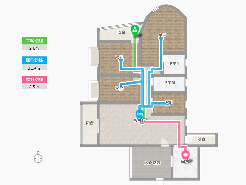 广东省-深圳市-金泓凯旋城-133.21-户型库-动静线