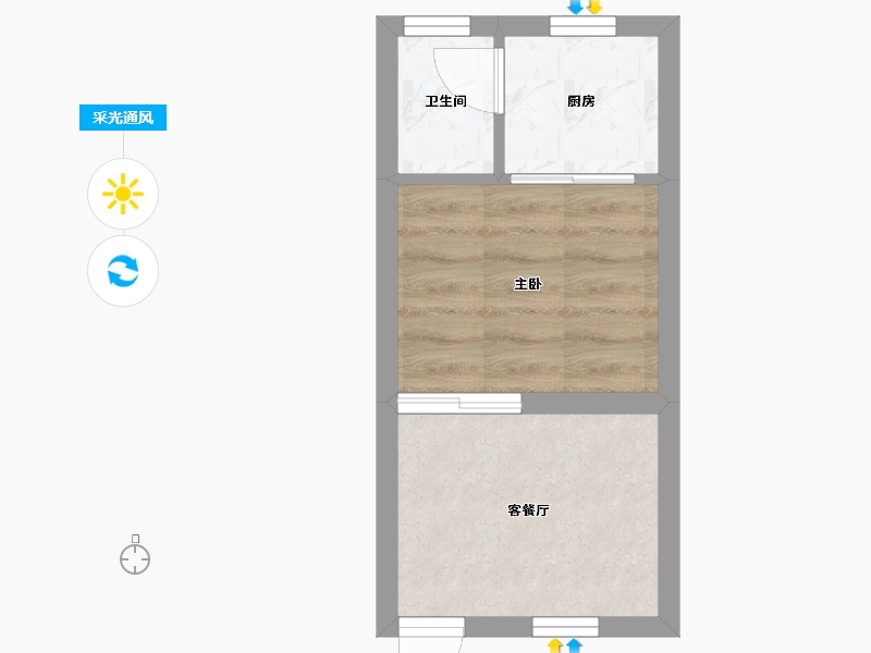 广东省-深圳市-荔芳村-21.64-户型库-采光通风