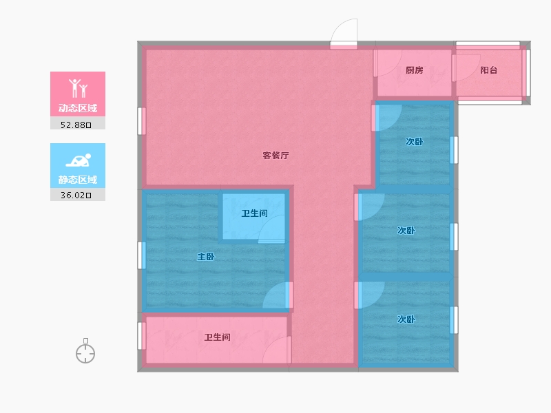 广东省-深圳市-国香清林郡-78.02-户型库-动静分区