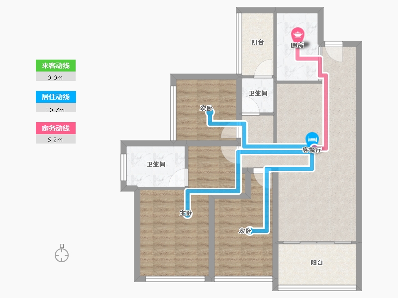 广东省-深圳市-华晖云门-88.05-户型库-动静线