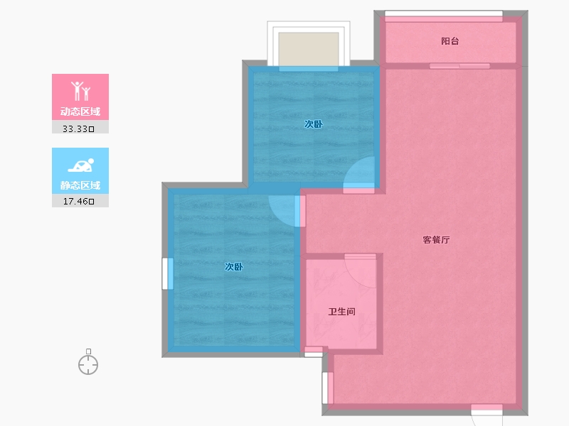 广东省-深圳市-友邻公寓-44.80-户型库-动静分区