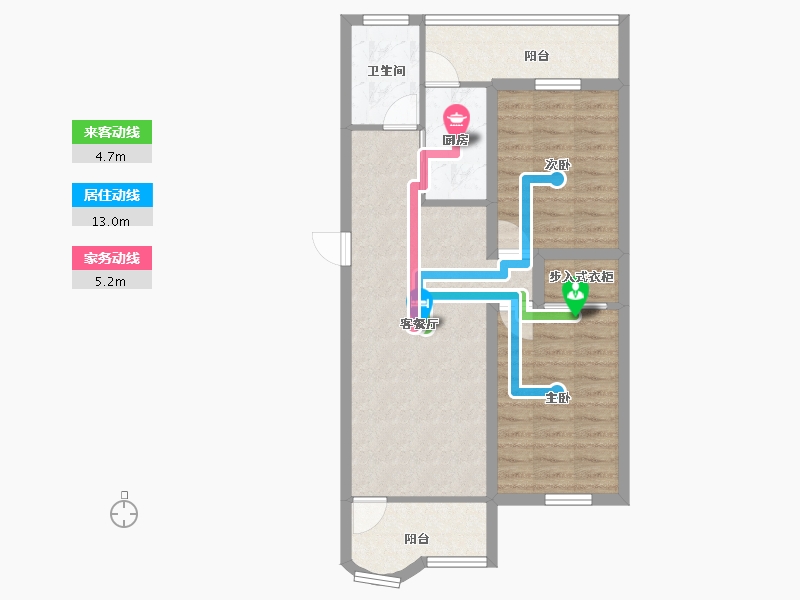 广东省-深圳市-文星花园-70.19-户型库-动静线