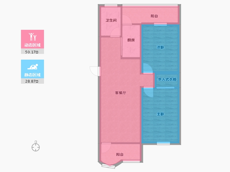 广东省-深圳市-文星花园-70.19-户型库-动静分区