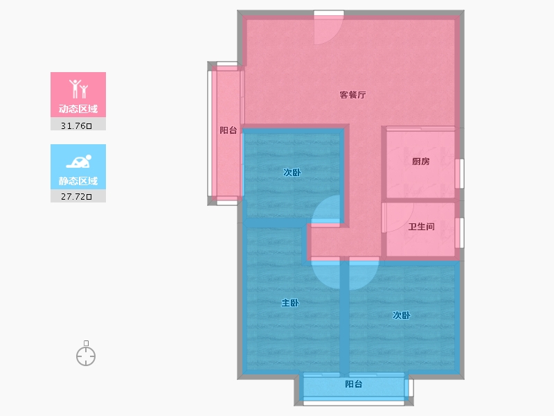 广东省-深圳市-钜建大厦-52.03-户型库-动静分区