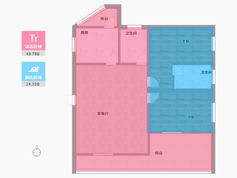 广东省-深圳市-山水情家园-65.99-户型库-动静分区