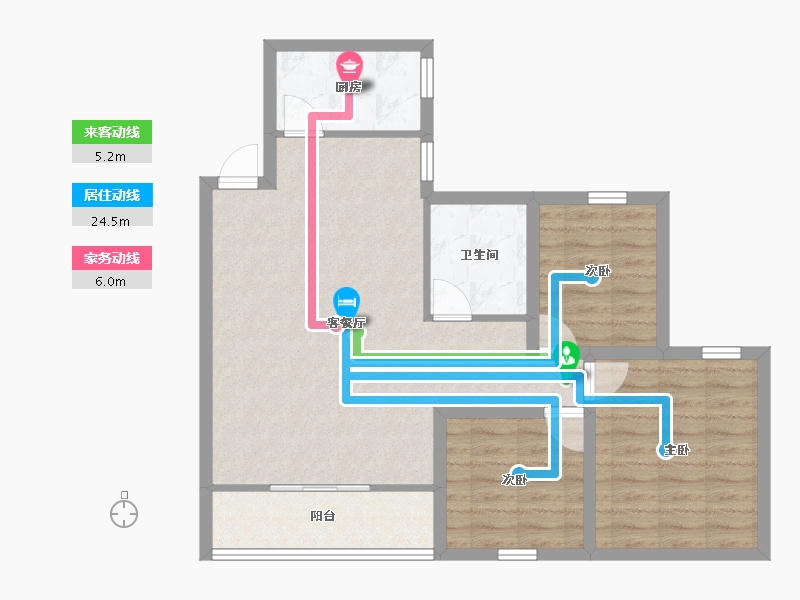 广东省-深圳市-荔苑小区(南区)-77.16-户型库-动静线