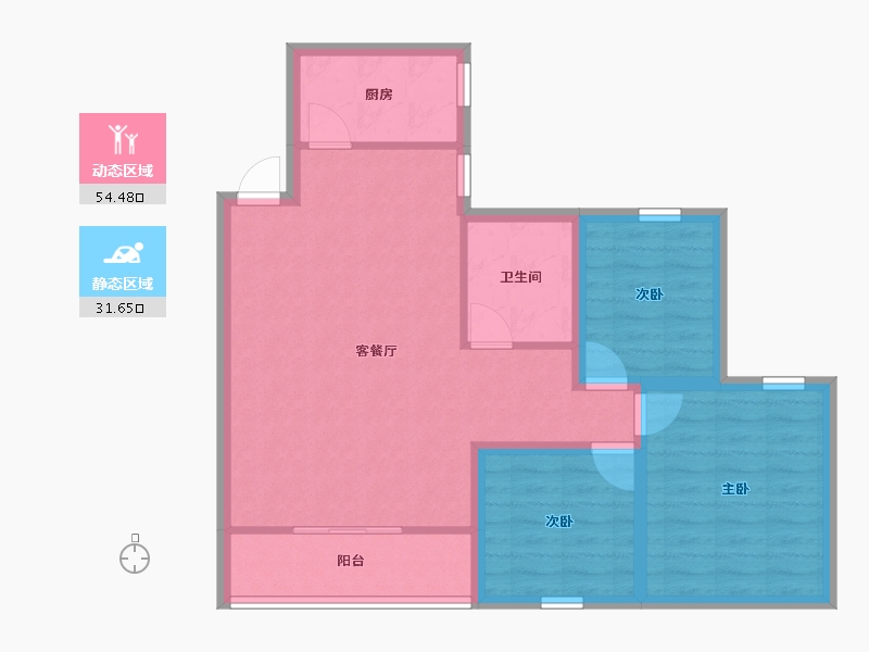 广东省-深圳市-荔苑小区(南区)-77.16-户型库-动静分区