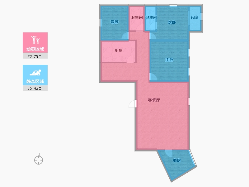 广东省-深圳市-后海花园-110.50-户型库-动静分区