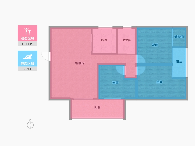 广东省-深圳市-钜建大厦-72.15-户型库-动静分区