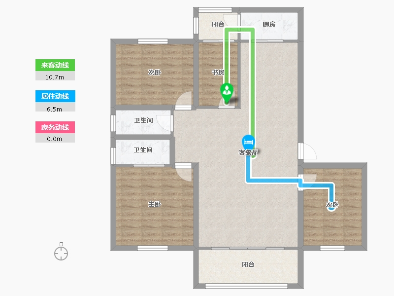 广东省-深圳市-金景豪苑-107.20-户型库-动静线