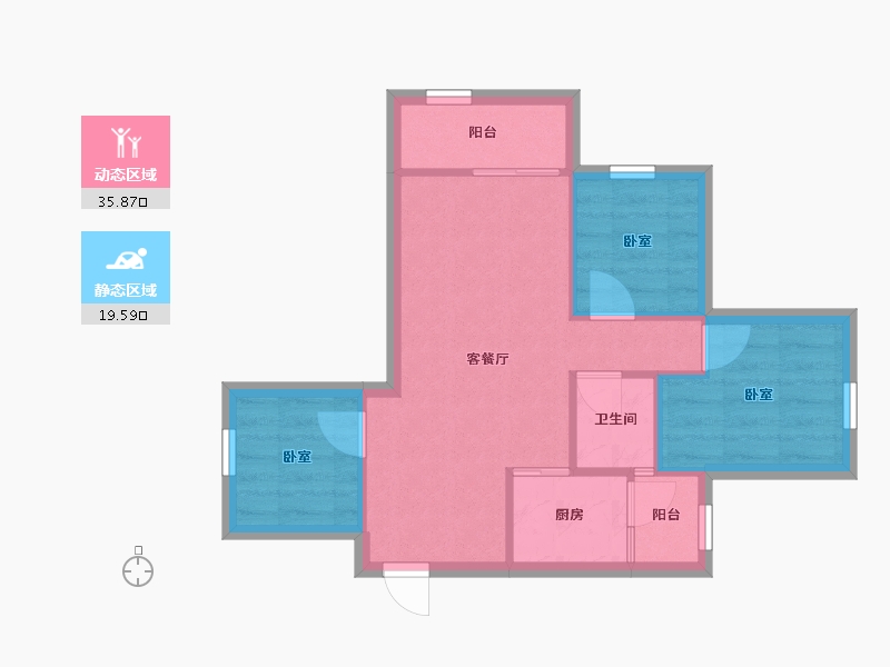 广东省-深圳市-前海金岸-49.28-户型库-动静分区