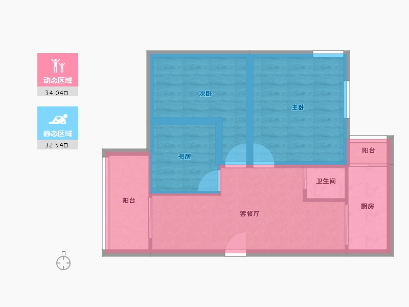 广东省-深圳市-崇文小区-58.74-户型库-动静分区