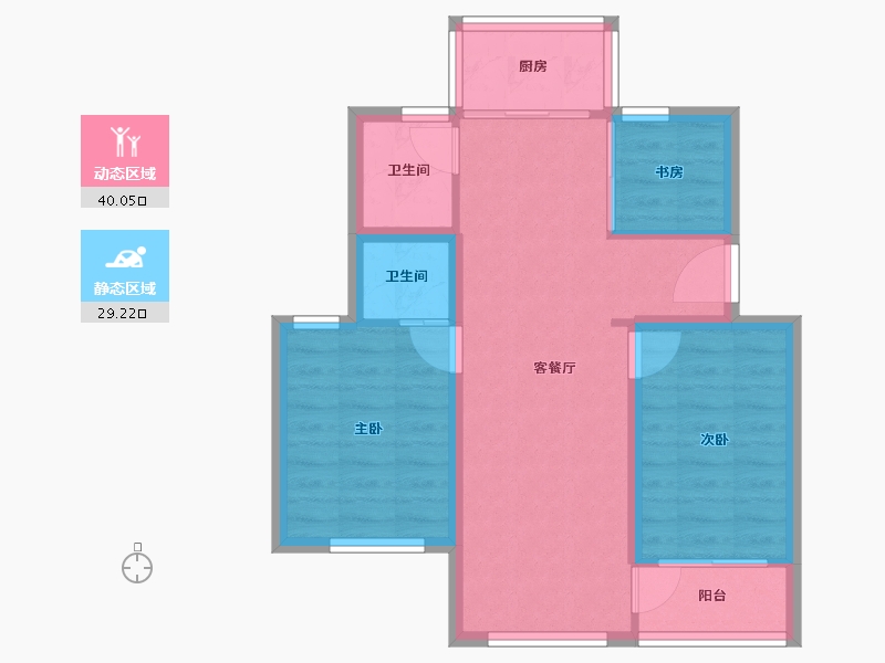 广东省-深圳市-南油生活区(A区)-61.78-户型库-动静分区