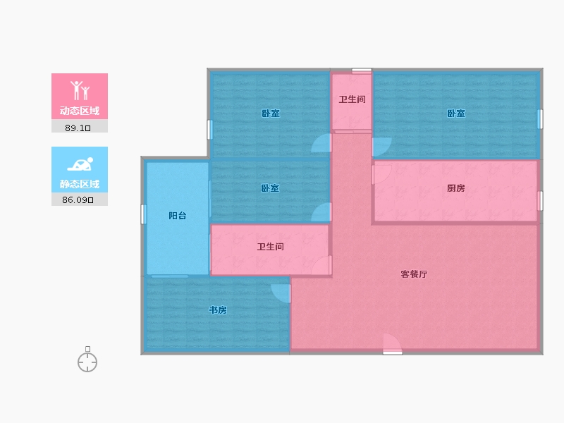 广东省-深圳市-雅涛花园-163.68-户型库-动静分区