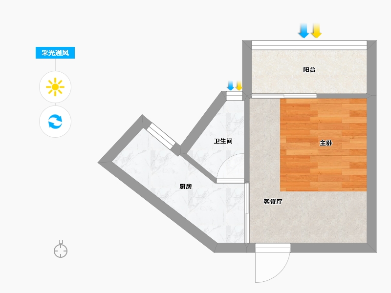 广东省-深圳市-前海金岸-21.82-户型库-采光通风