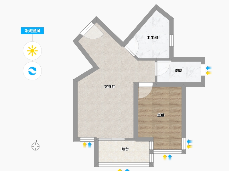 广东省-深圳市-君逸世家花园-39.32-户型库-采光通风