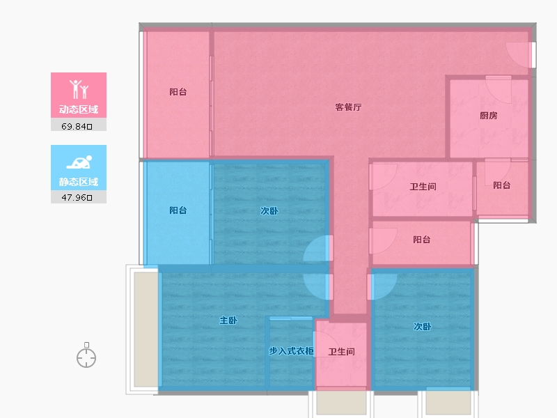 广东省-深圳市-兴华路2号(星航华府)-105.71-户型库-动静分区