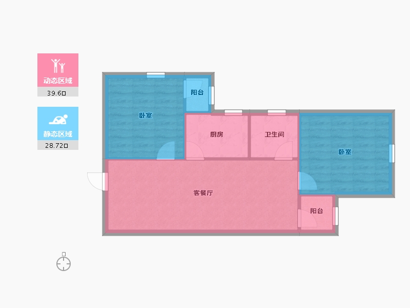 广东省-深圳市-润科华府-62.04-户型库-动静分区